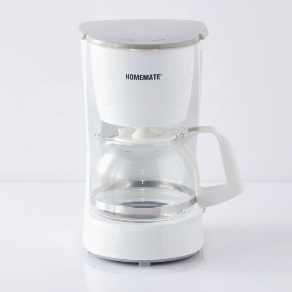 เครื่องชงกาแฟดริป HOMEMATE (HOM-264082) ความจุ 0.6 ลิตร สีขาว