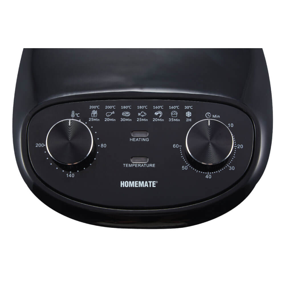 หม้อทอดไร้น้ำมัน HOMEMATE (HOM-121303) ขนาด 3 ลิตร สีดำ