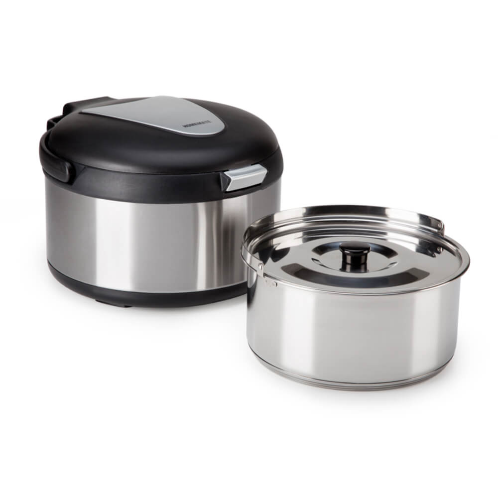 หม้อตุ๋นไร้สาย HOMEMATE (HOM-1235C1) 3.5 ลิตร สีเงิน-ดำ