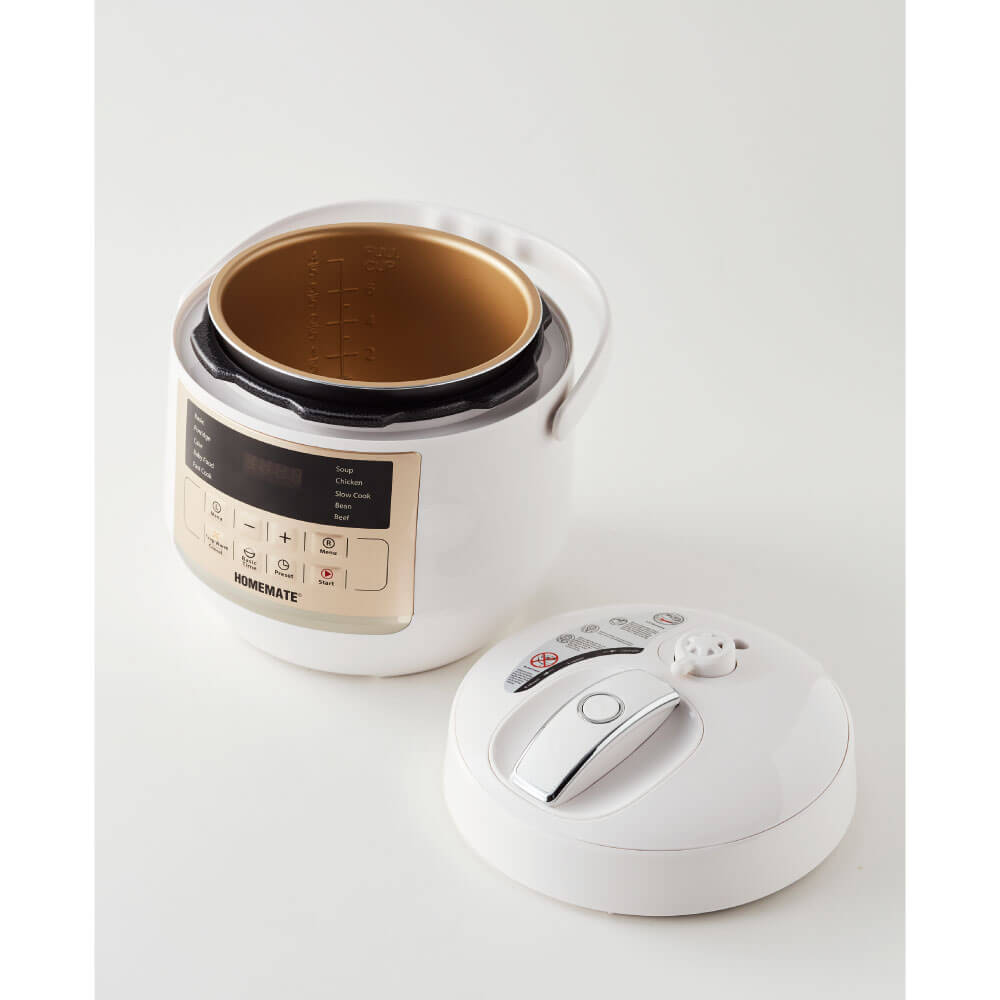 หม้ออัดแรงดันไฟฟ้า HOMEMATE (HOM-12LC62) ความจุ 3 ลิตร สีขาว_3