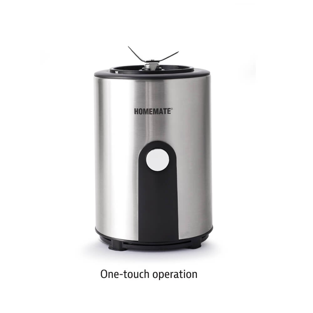 เครื่องปั่นพกพา Mix&Go HOMEMATE (HOM-297081) ความจุ 0.6 ลิตร สีเงิน-ดำ_4