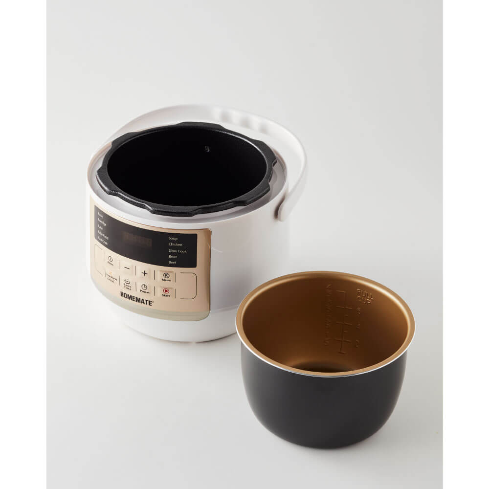 หม้ออัดแรงดันไฟฟ้า HOMEMATE (HOM-12LC62) ความจุ 3 ลิตร สีขาว_4