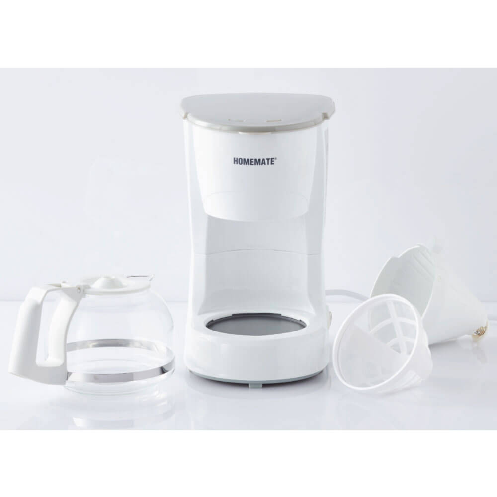 เครื่องชงกาแฟดริป HOMEMATE (HOM-264082) ความจุ 0.6 ลิตร สีขาว