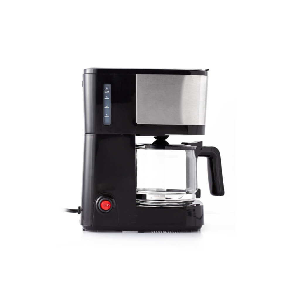 เครื่องชงกาแฟดริป 3-5 ถ้วย HOMEMATE (HOM-269421) ความจุ 0.6 ลิตร สีเงิน-ดำ