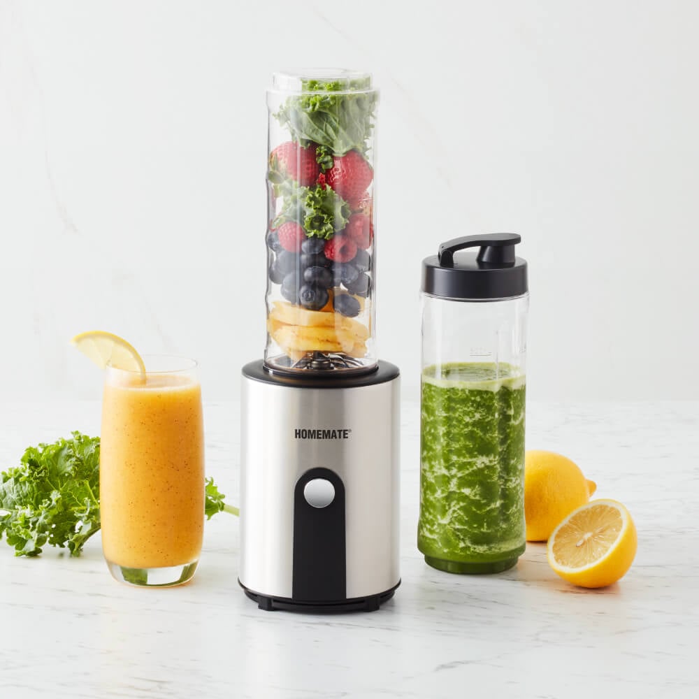 เครื่องปั่นพกพา Mix&Go HOMEMATE (HOM-297081) ความจุ 0.6 ลิตร สีเงิน-ดำ_6