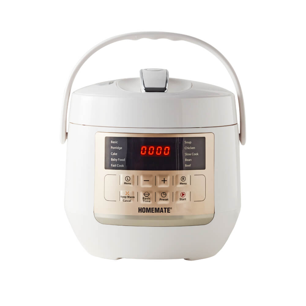 หม้ออัดแรงดันไฟฟ้า HOMEMATE (HOM-12LC62) ความจุ 3 ลิตร สีขาว_7