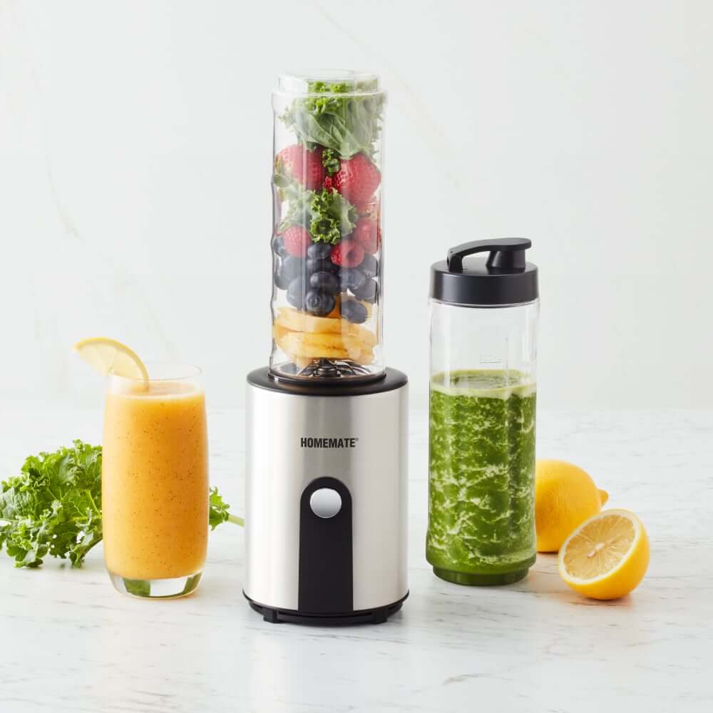 เครื่องปั่นพกพา Mix&Go HOMEMATE (HOM-297081) ความจุ 0.6 ลิตร สีเงิน-ดำ_8