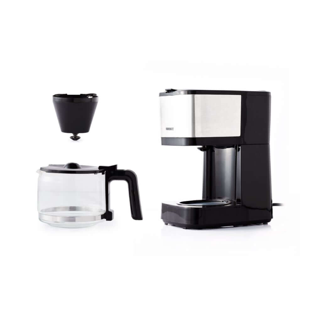 เครื่องชงกาแฟดริป 3-5 ถ้วย HOMEMATE (HOM-269421) ความจุ 0.6 ลิตร สีเงิน-ดำ
