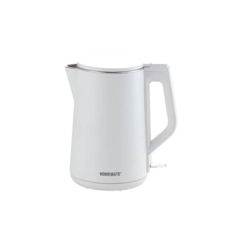 กาต้มน้ำไร้สายผนังสองชั้น HOMEMATE (HOM-264102) 1.5 ลิตร สีขาว_0
