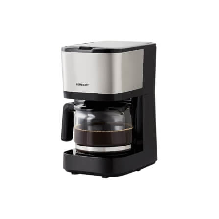 เครื่องชงกาแฟดริป 3-5 ถ้วย HOMEMATE (HOM-269421) ความจุ 0.6 ลิตร สีเงิน-ดำ_1