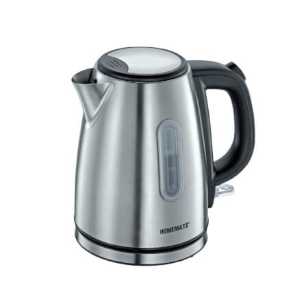 กาต้มน้ำสเตนเลส HOMEMATE (HOM-264031) 1 ลิตร สีเงิน-ดำ_1