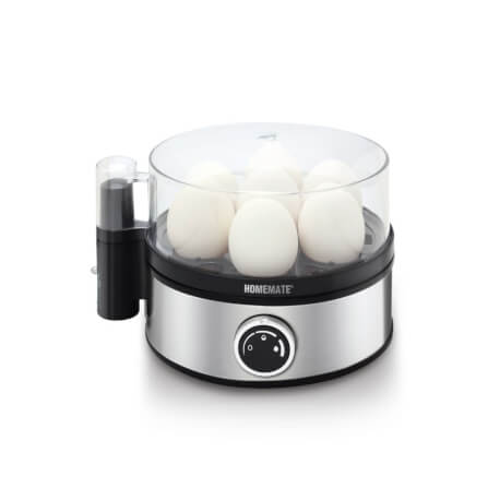 เครื่องต้มไข่ 7 ฟอง HOMEMATE (HOM-216011) สีเงิน-ดำ_1