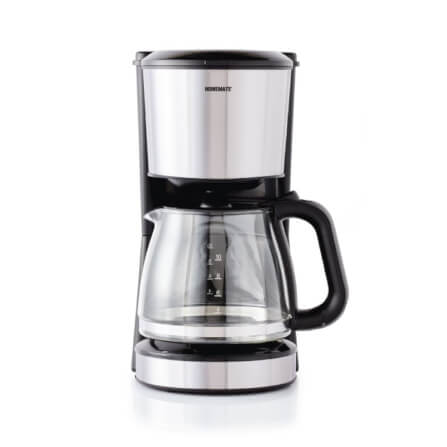 เครื่องชงกาแฟดริป 4-10 ถ้วย HOMEMATE (HOM-212081) ความจุ 1.3 ลิตร สีเงิน-ดำ_2
