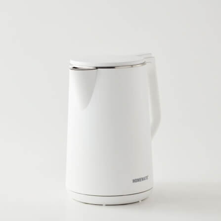 กาต้มน้ำไร้สายผนังสองชั้น HOMEMATE (HOM-264102) 1.5 ลิตร สีขาว_6