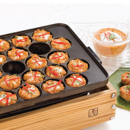 เครื่องทำขนมครกไฟฟ้า HOMEMATE (HOM-DF652) สีดำ_5