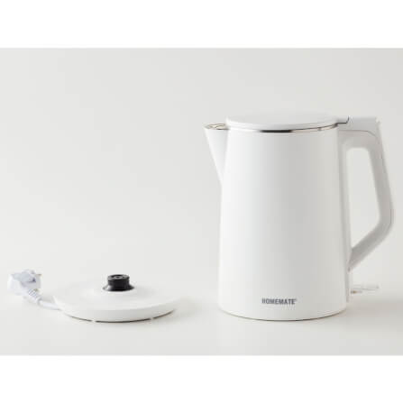กาต้มน้ำไร้สายผนังสองชั้น HOMEMATE (HOM-264102) 1.5 ลิตร สีขาว_8