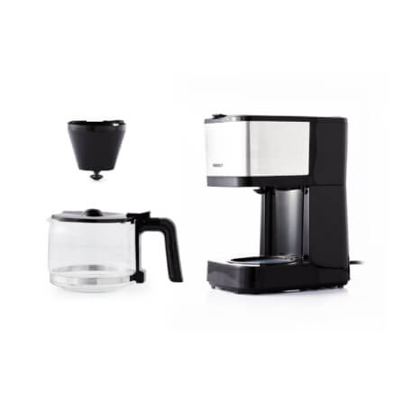 เครื่องชงกาแฟดริป 3-5 ถ้วย HOMEMATE (HOM-269421) ความจุ 0.6 ลิตร สีเงิน-ดำ_9