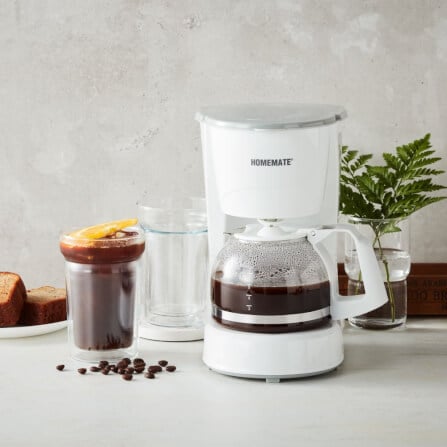 เครื่องชงกาแฟดริป HOMEMATE (HOM-264082) ความจุ 0.6 ลิตร สีขาว_9