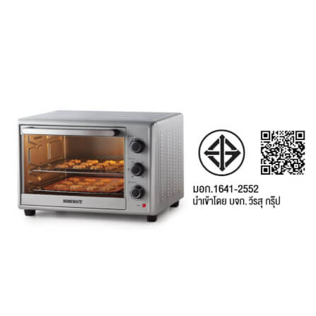 เตาอบไฟฟ้า HOMEMATE (HOM-23F368) ขนาด 36 ลิตร สีเงิน_10