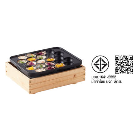 เครื่องทำขนมครกไฟฟ้า HOMEMATE (HOM-DF652) สีดำ_9