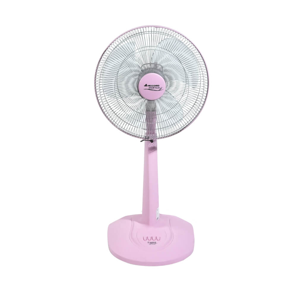 พัดลมตั้งโต๊ะ ACCORD PREVAIL AC-1664 สีชมพู