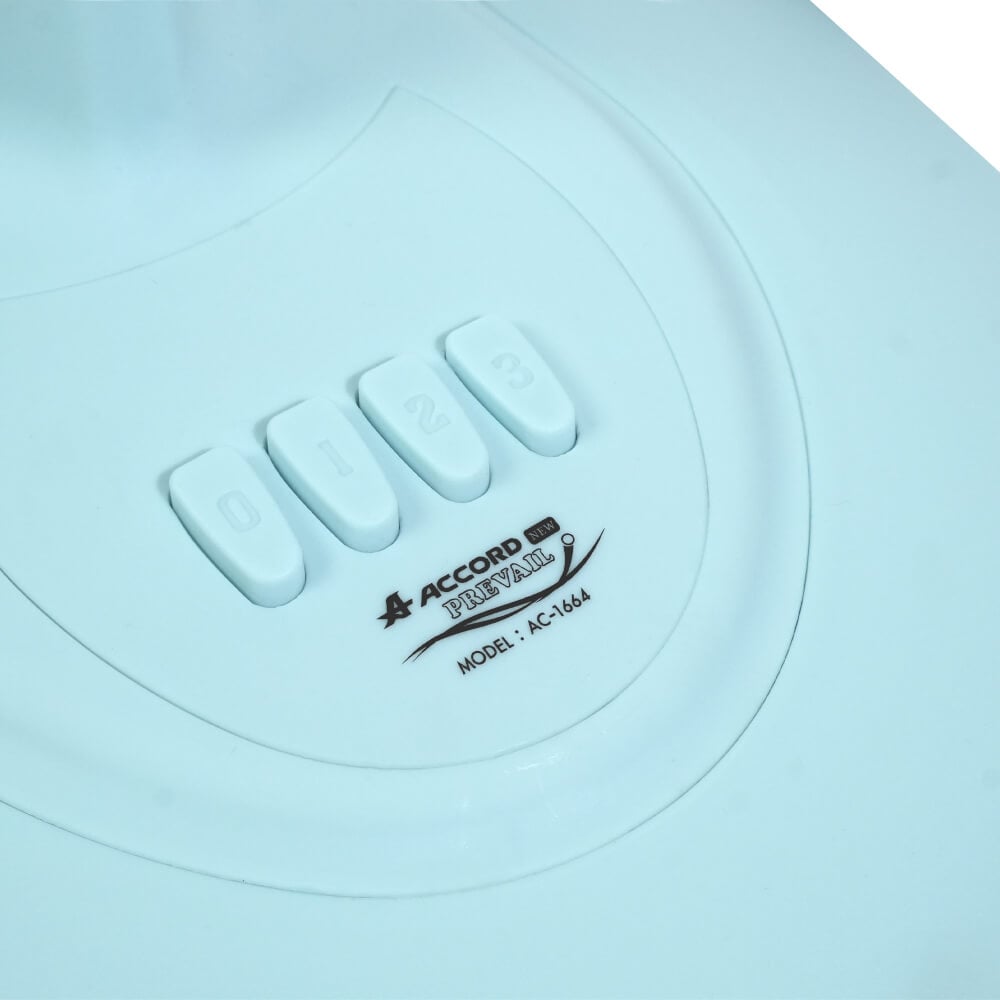 พัดลมตั้งโต๊ะ ACCORD PREVAIL AC-1664 สีฟ้า