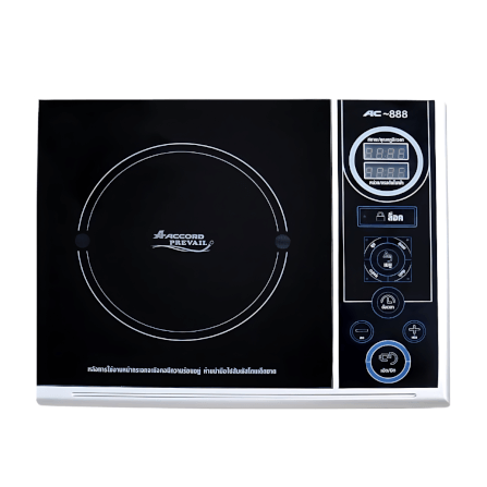  เตาแม่เหล็กไฟฟ้าพร้อมหม้อสแตนเลส Accord Prevail  รุ่น AC-888_7