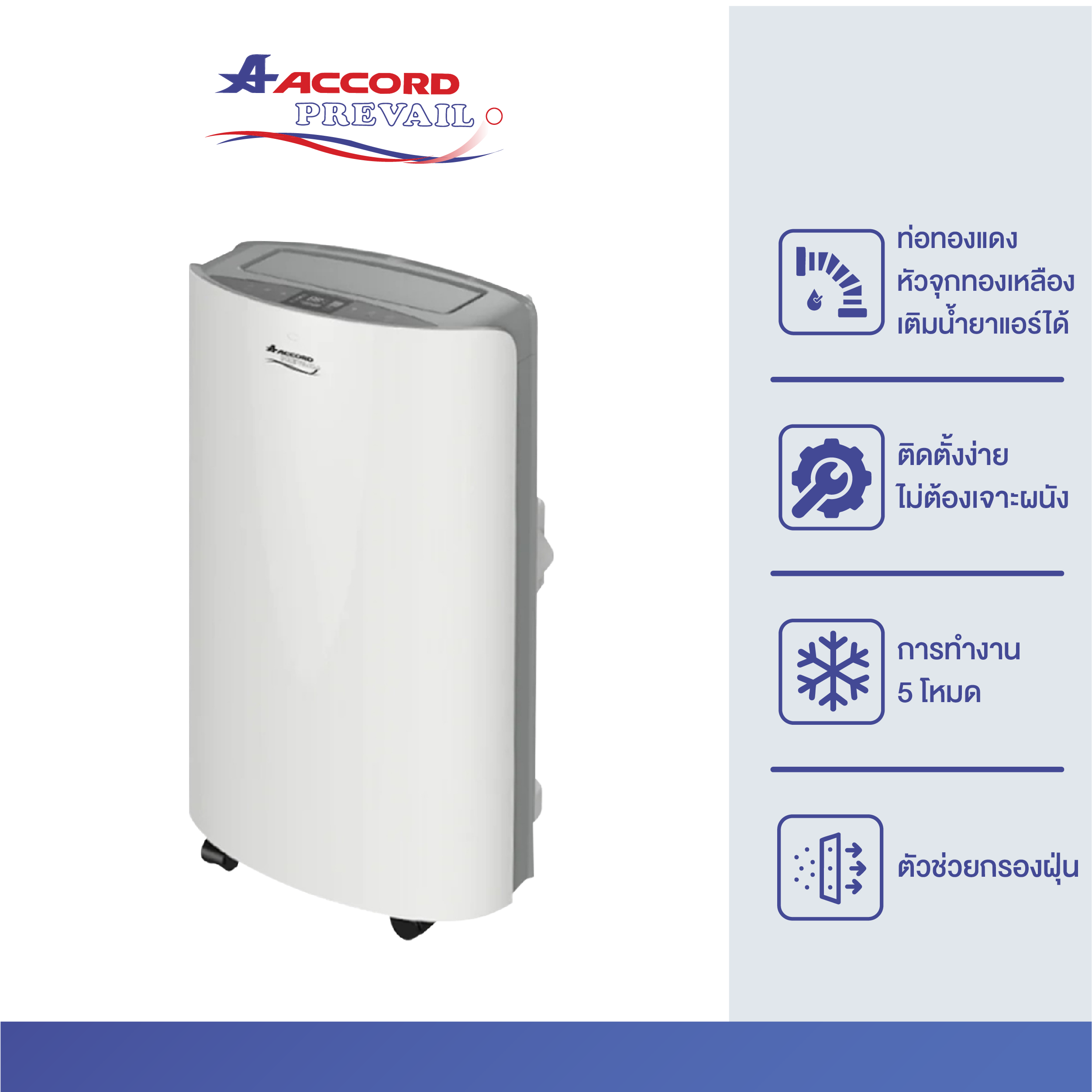 แอร์เคลื่อนที่ ACCORD  Model : AC-12NPB 12000 BTU สีขาว_0