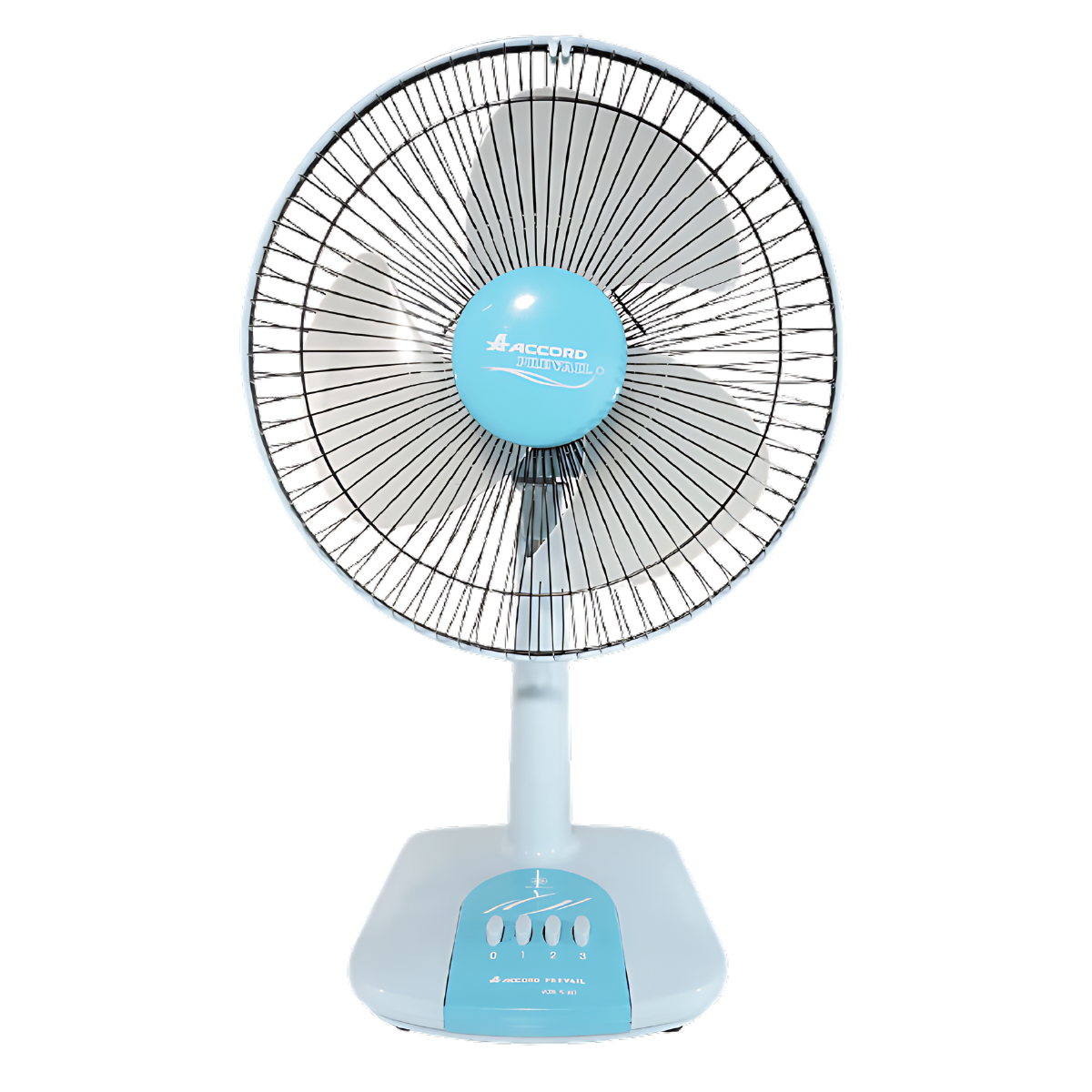 พัดลมตั้งโต๊ะ ACCORD PREVAIL 12 นิ้ว รุ่น AC-203 สีฟ้า_0