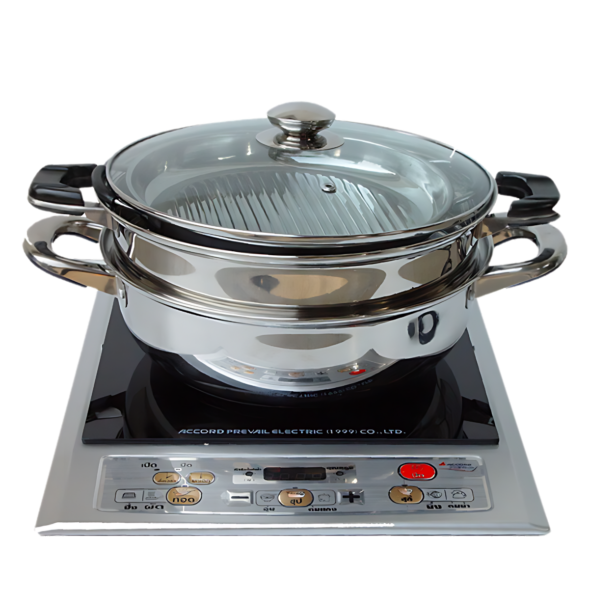 เตาแม่เหล็กไฟฟ้าพร้อมหม้อและกระทะ Accord Prevail รุ่น AC-5599 _1