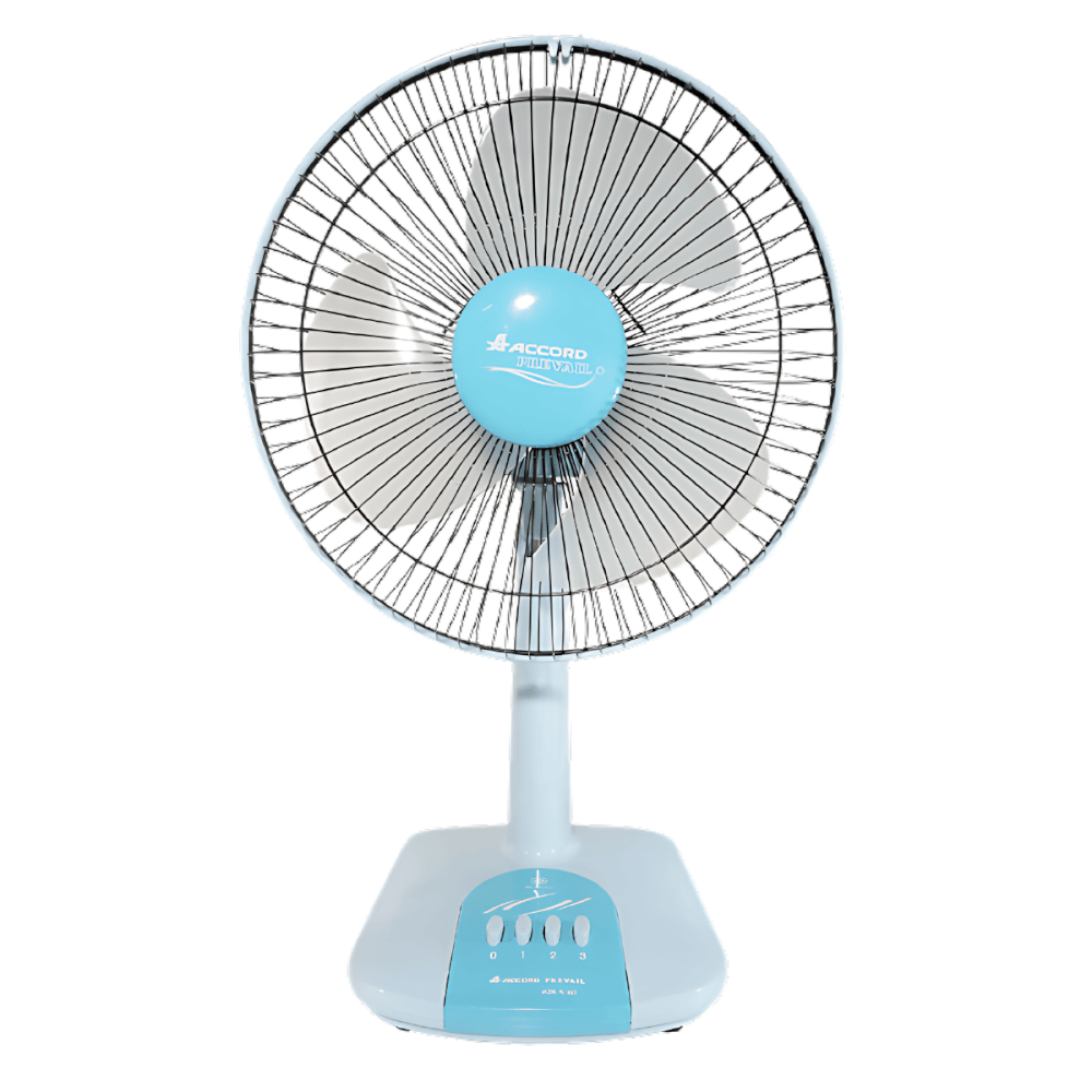 พัดลมตั้งโต๊ะ ACCORD PREVAIL 12 นิ้ว รุ่น AC-203 สีฟ้า_1