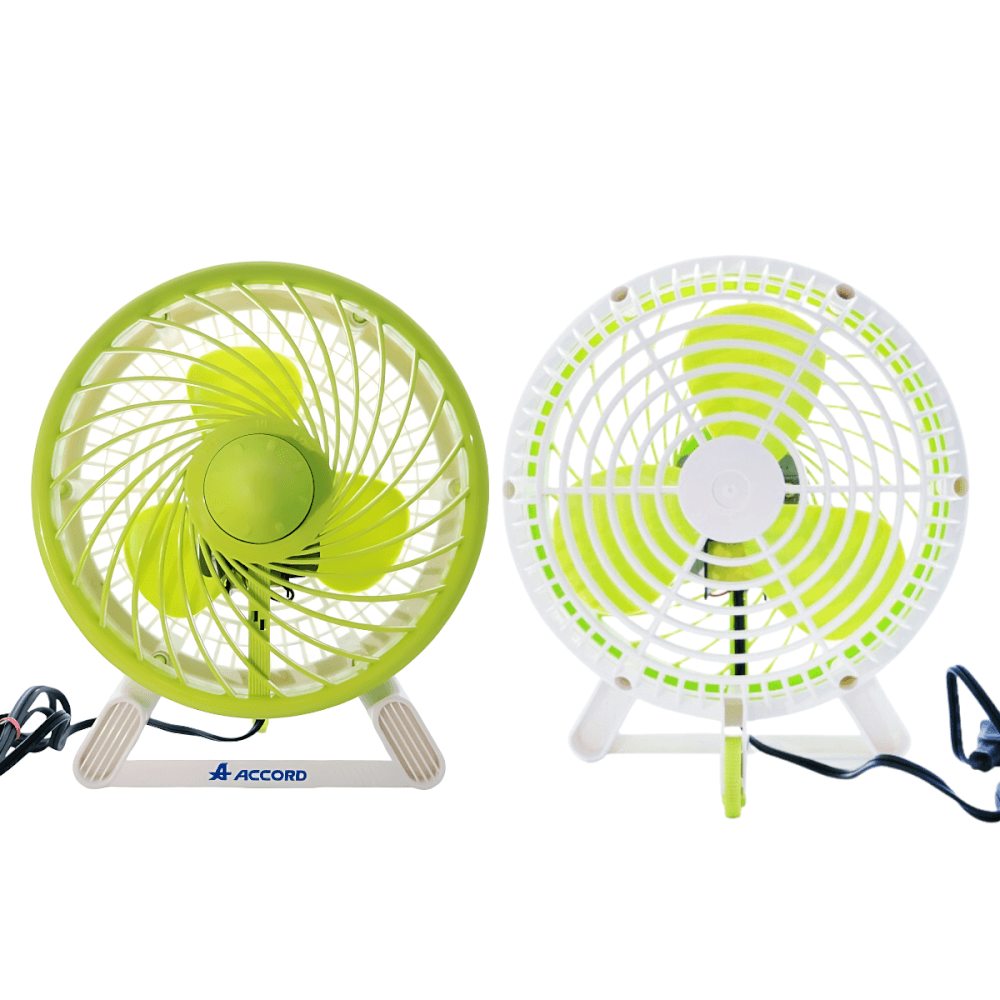 พัดลมตั้งโต๊ะ Accord Prevail รุ่น DT-78 TURBO สีเขียว