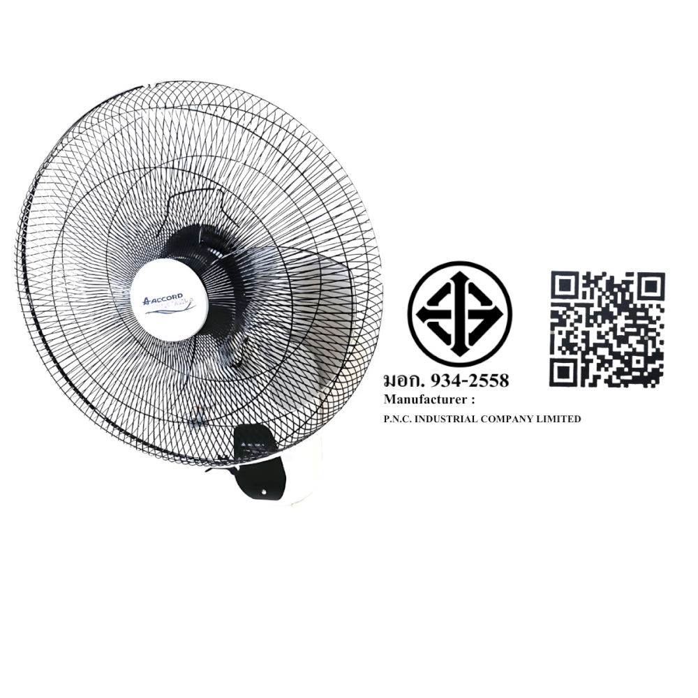 พัดลมติดผนัง 18 นิ้ว ACCORD PREVAIL รุ่น AC-45WF สีขาว_3