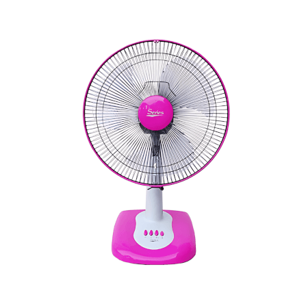 พัดลมตั้งโต๊ะ Accord Prevail 16 นิ้ว รุ่น SR 1016 สีชมพู