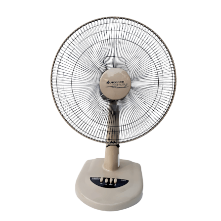 พัดลมตั้งโต๊ะ Accord Prevail 16 นิ้ว รุ่น 16 EURO สีเทา
