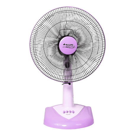  พัดลมตั้งโต๊ะ Accord Prevail 16 นิ้ว รุ่น AC-1661 สีม่วง