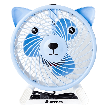 พัดลมตั้งโต๊ะ Accord Prevail รุ่น AC-07 หมี สีฟ้า_1