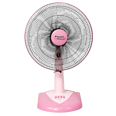  พัดลมตั้งโต๊ะ Accord Prevail 16 นิ้ว รุ่น AC-1661 สีชมพู_1