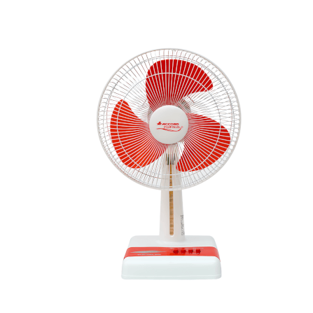 พัดลมตั้งโต๊ะ ACCORD PREVAIL 12 นิ้ว รุ่น ACCORD สีแดง_1