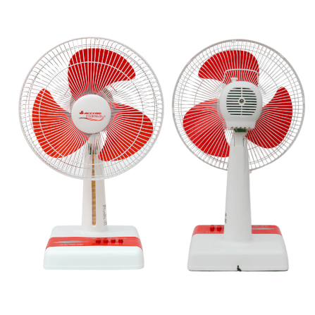 พัดลมตั้งโต๊ะ ACCORD PREVAIL 12 นิ้ว รุ่น ACCORD สีแดง_2