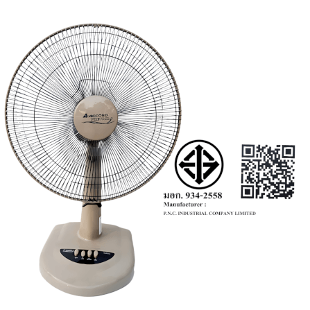 พัดลมตั้งโต๊ะ Accord Prevail 16 นิ้ว รุ่น 16 EURO สีเทา_3