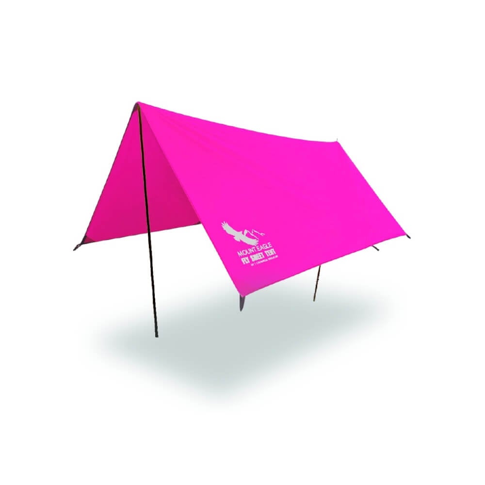 ฟลายชีตพร้อมเสา THAI ADVENTURE FLY100-005D ขนาด 3*3 เมตร สีชมพู
