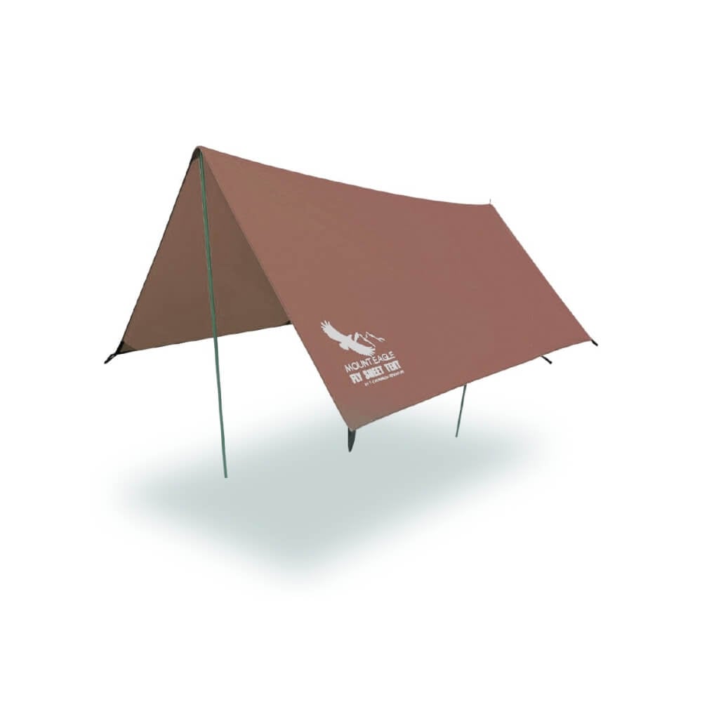 ฟลายชีตพร้อมเสา THAI ADVENTURE FLY100-005D ขนาด 3*3 เมตร สีน้ำตาล