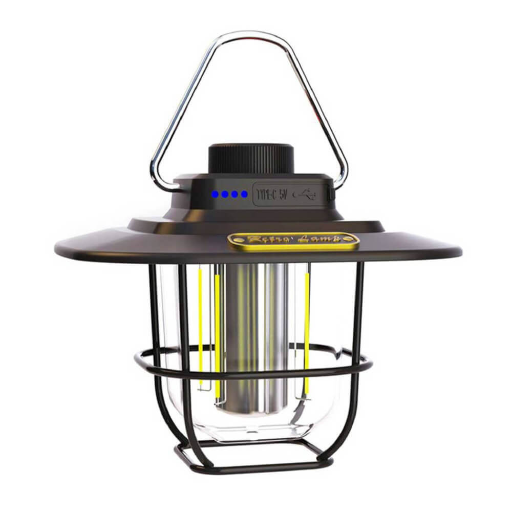 ตะเกียงไฟวินเทจ LED THAI ADVENTURE รุ่น RETRO LAMP สีดำ_0