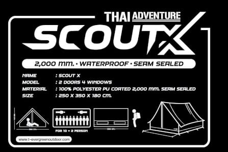 เต็นท์ลูกเสือ รุ่น SCOUT X ขนาด 10-12 คนนอน สีน้ำเงิน_6