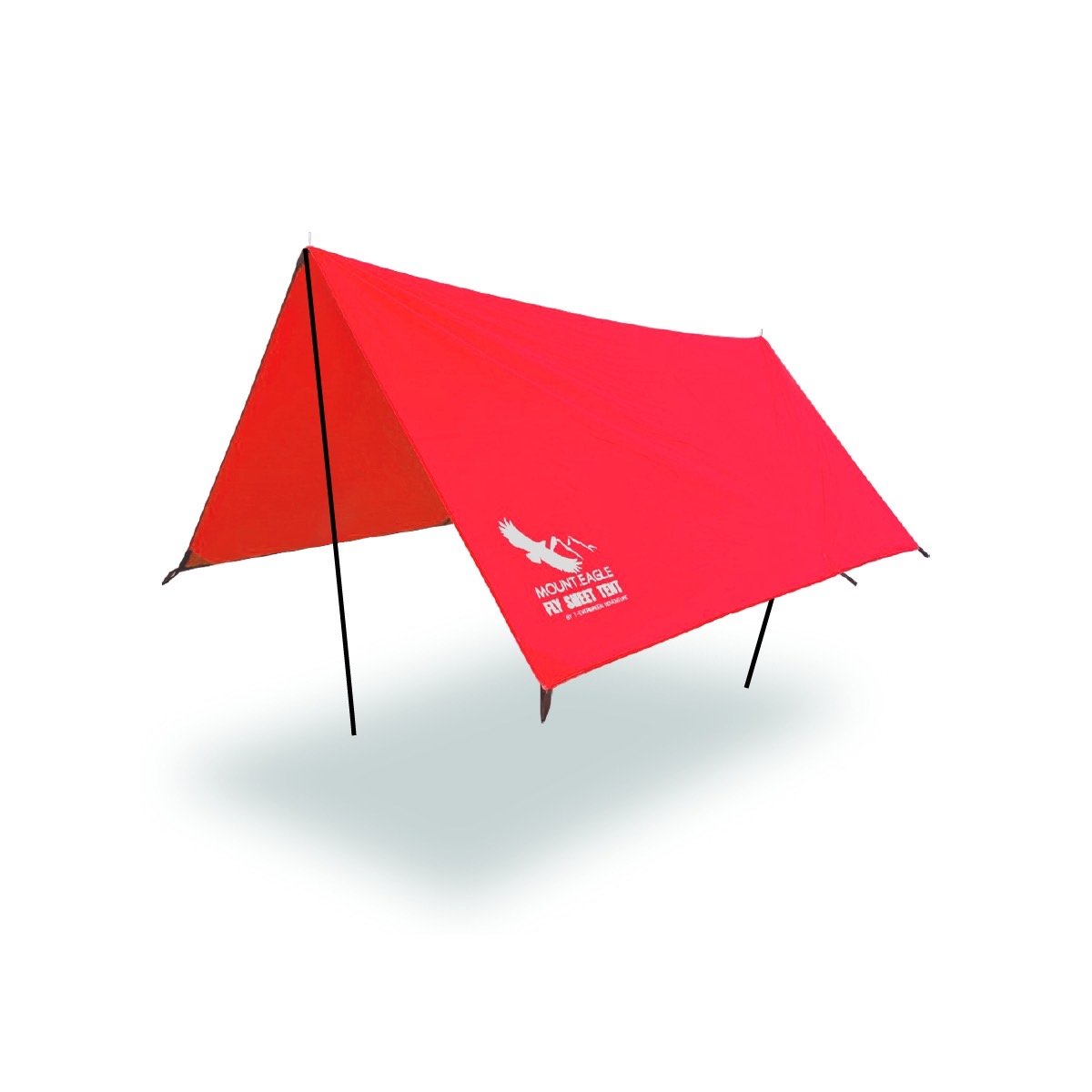 ฟลายชีตพร้อมเสา THAI ADVENTURE FLY100-005D ขนาด 3*3 เมตร สีแดง