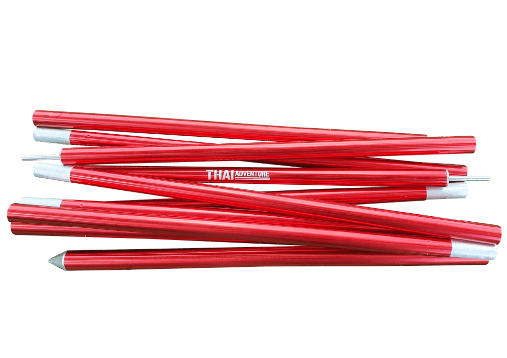 เสาชุดอลูมิเนียม Thai Adventure 220 Cm. สีแดง 