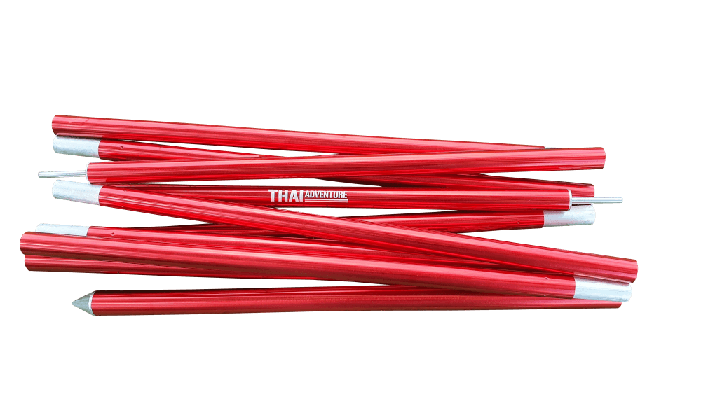 เสาชุดอลูมิเนียม Thai Adventure 220 Cm. สีแดง 