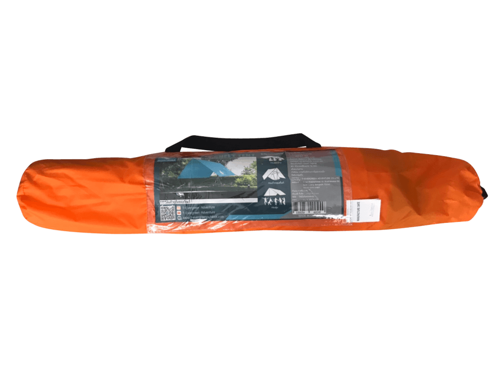 ฟลายชีตพร้อมเสา THAI ADVENTURE FLY100-005D ขนาด 3*3 เมตร สีส้ม_2