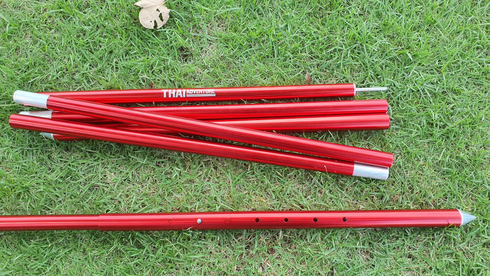 เสาชุดอลูมิเนียม Thai Adventure 220 Cm. สีแดง 